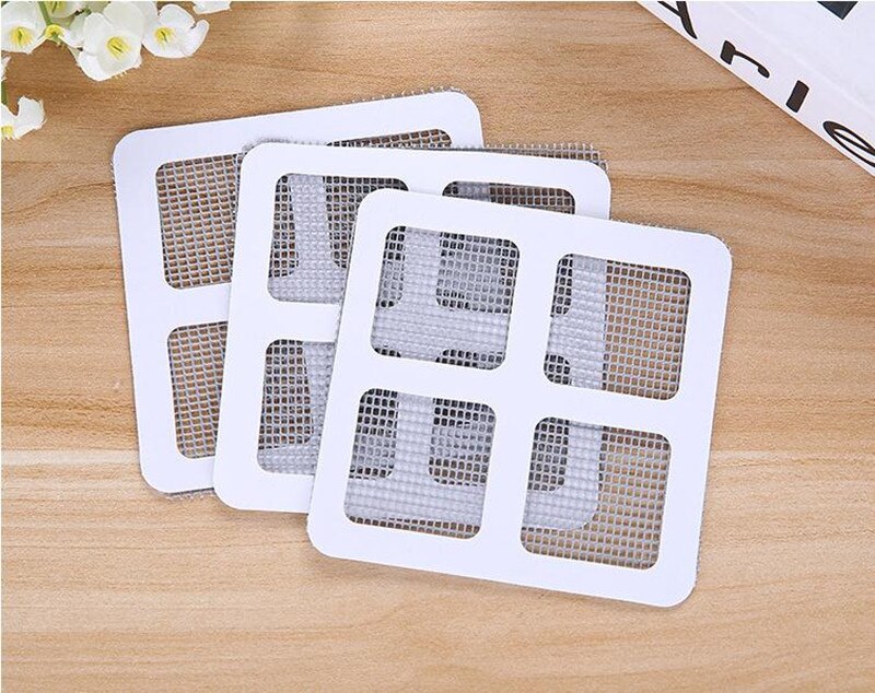 10cm Mesh Window Home Adhesive Fix Net Anti Mosquito Fly Bug Insect Stickers Mesh Window Screen Repair Screen Wall Patch