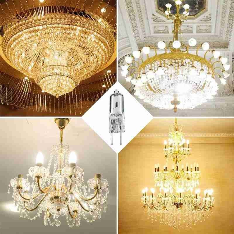 4 stücke 12V 50W Halogen Lampe Perlen Dimmbar Klar Kapsel Glühbirne Lampe Mit UV halt Hause Beleuchtung wohnkultur