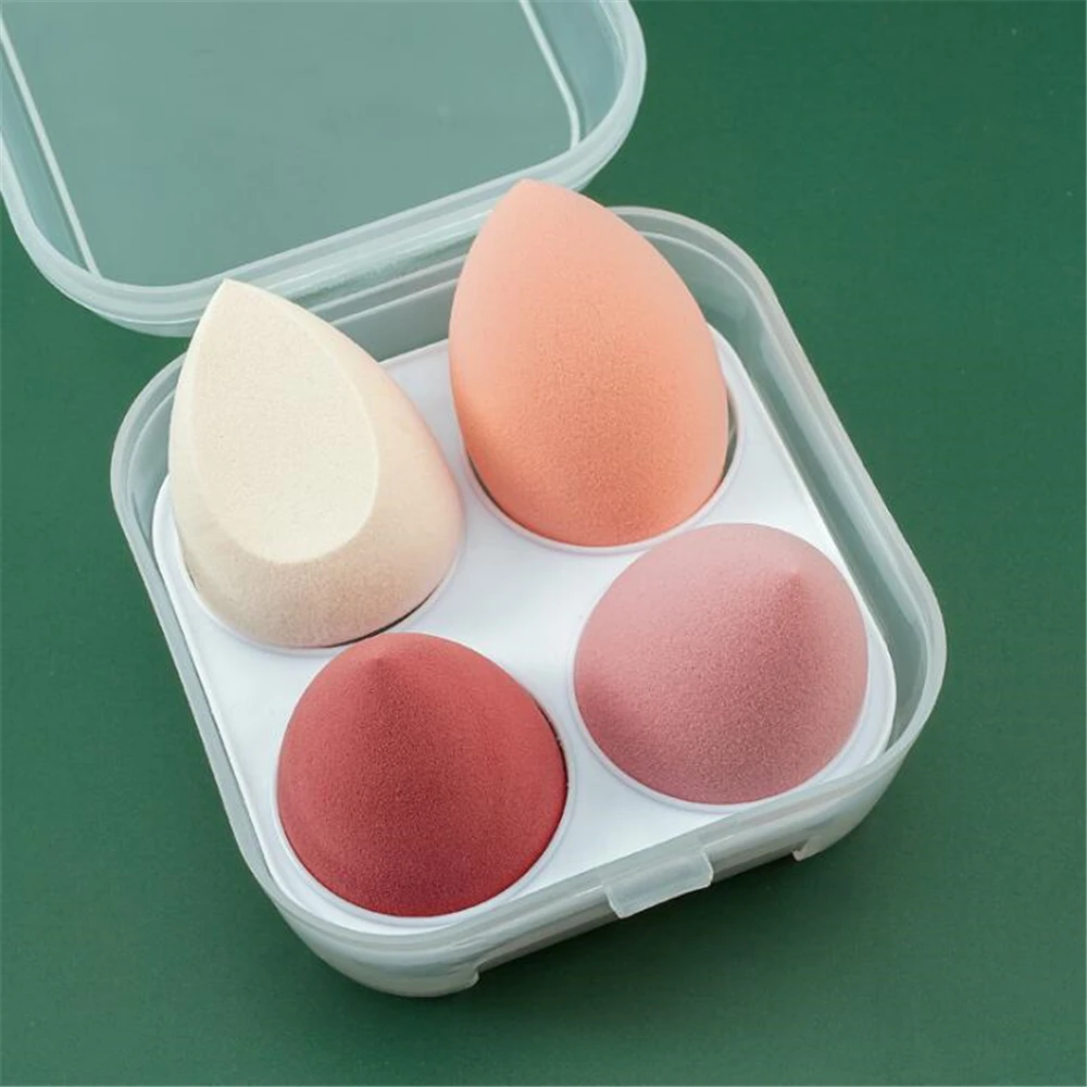 Esponja de maquillaje para mujer, licuadora, huevo de belleza, esponja cosmética, esponjas suaves para base en polvo, accesorios de maquillaje, herramientas de belleza, 4/8 Uds.
