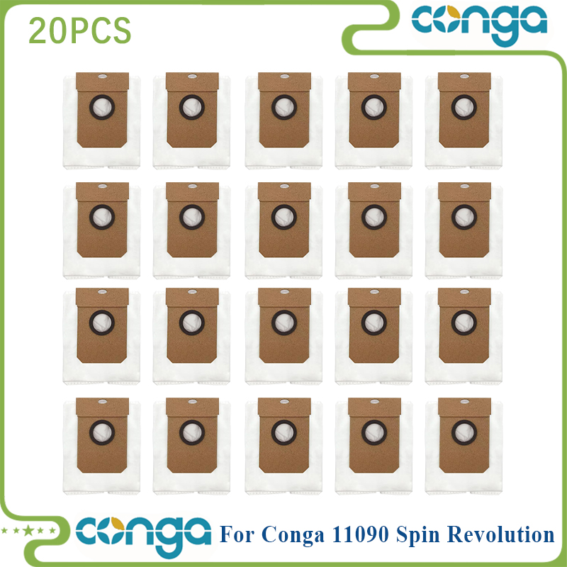 Fit For Cecotec Conga 11090 Spin Revolution Robot Vacuum Parts Roller Side Brush Hepa Filter Mop Cloth Rag Dust Bag accesorios: green