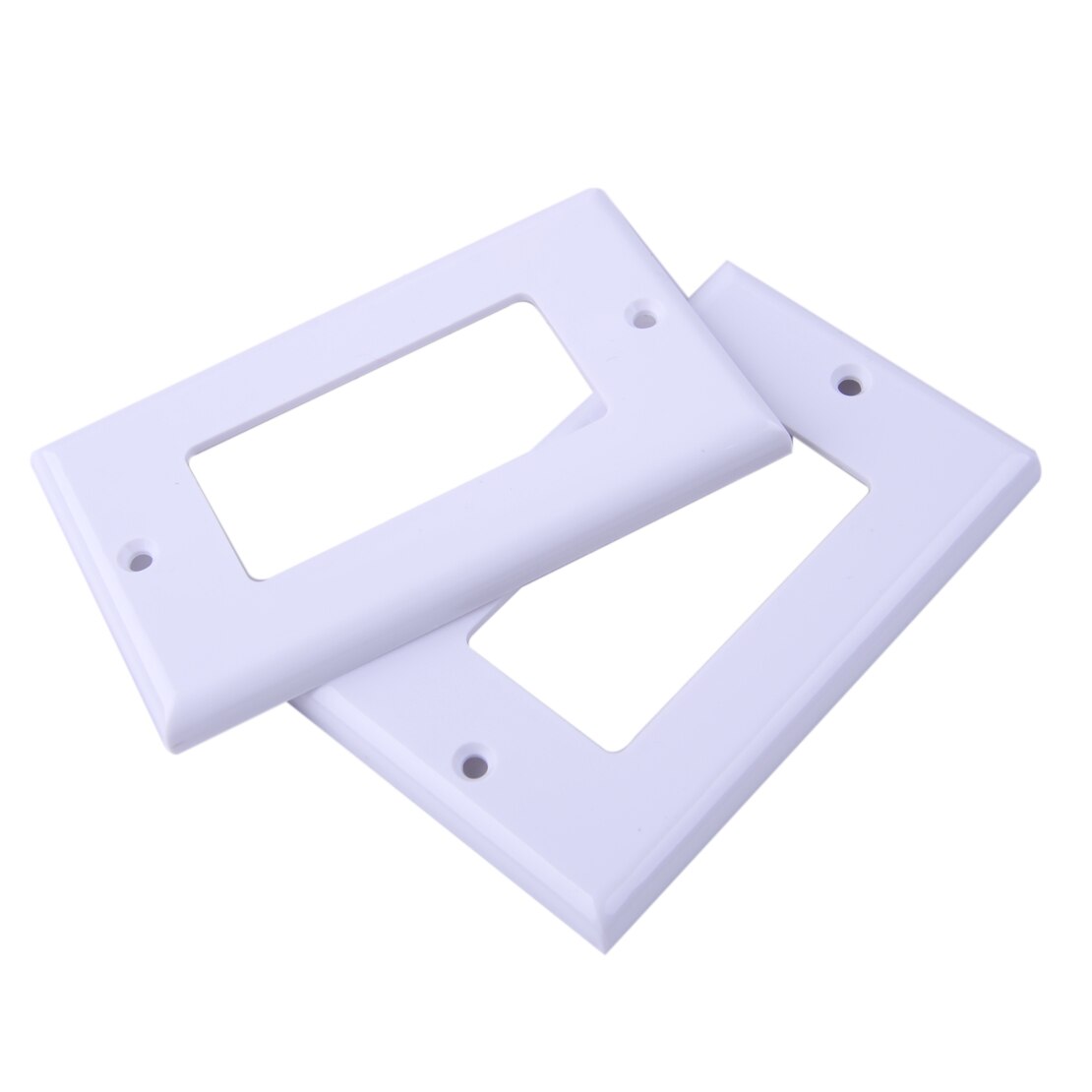 5pcs/10pcs Faceplate Blank Wall Outlet Socket Plate Keystone Jack Replacement 11.4cm*7cm Accessories