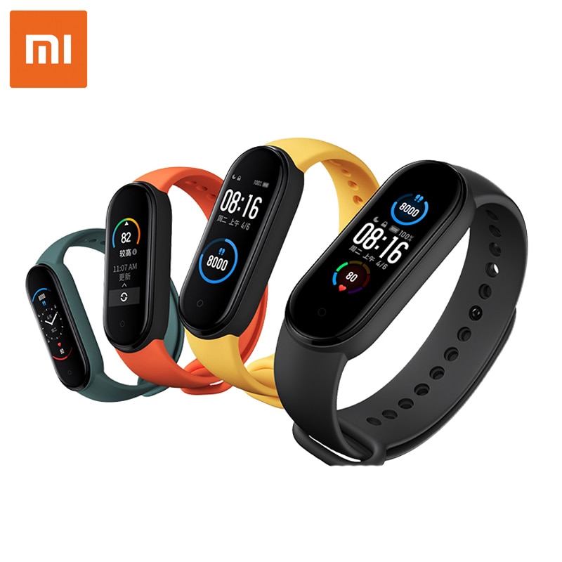 Xiaomi Mi Band 5 Smart Bracelet 1:1 large AMOLED Screen Heart Rate Fitness Traker Bluetooth 5.0 Sport Waterproof band 5