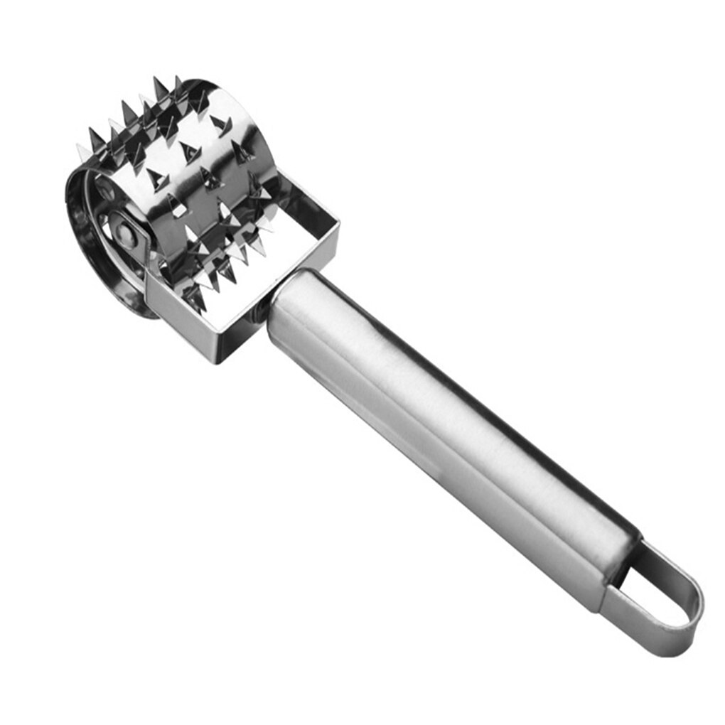 Mincer Meat Tenderizer Roller Stainless Steel Rolling Hammer Needle Seasoning Stick for Steak Chicken Pork Beef Kitchen Gadgets: Default Title