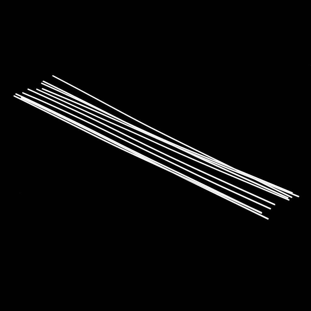 10Pcs 250mm Length ABS Round Plastic Rod Architectural Model Making Building DIY Model Material Rod Sticks Solid Rod