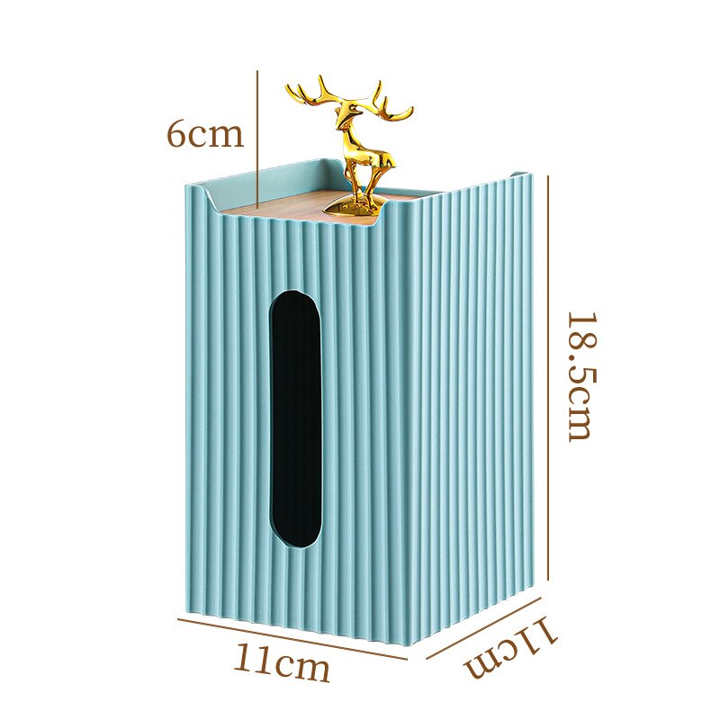 Paper Box Wall-Mounted Home Living Room Punch-Free Upside-Down Kitchen Bedroom Toilet Storage Wall Hanging Tissue Holder: Green