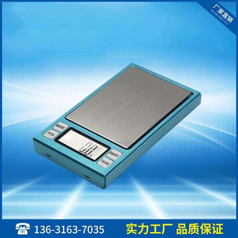 Portal precision jewelry scale 0.01g mini pocket scale portable palm scale precision gram scale 2kg medicinal material scale