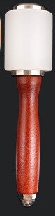 Tool HammerLeather Carving Craft Hammer I Shape Tool Kit DIY Cowhide Punch Cutting Sewing Hammers Tools Sewing Tool: RED