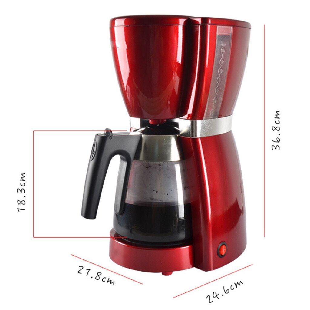 1800ml Electric Portable Drip Coffee Machine Small Tea Maker Fresh Grinding Drip Tea Maker Household EU
