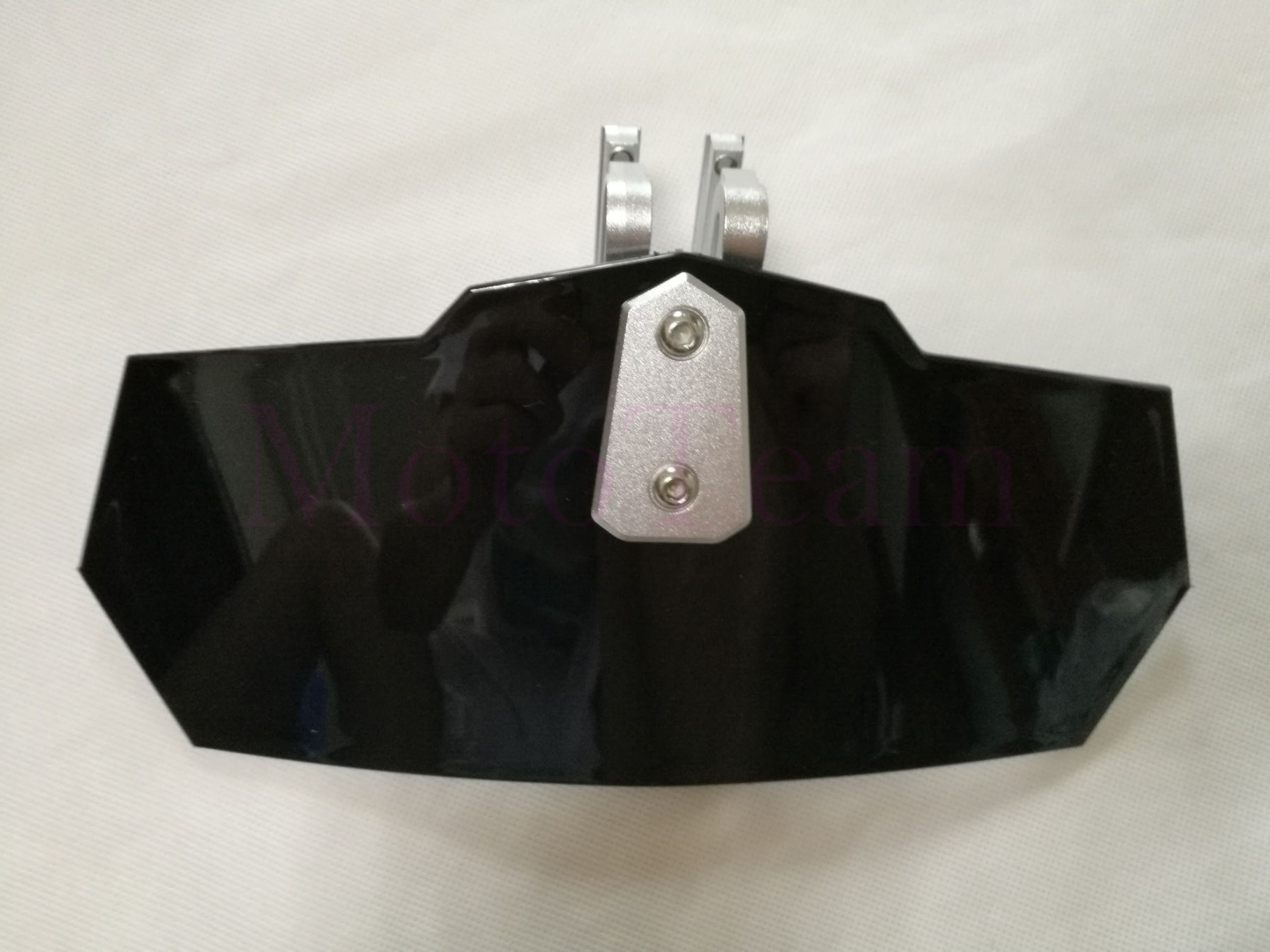 For Honda For Yamaha KTM BMW Ducati Universal Adjustable Windshield Screen Extension Deflector Moto Spoiler Wind Deflector: Black