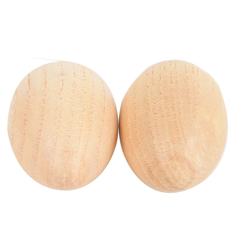2 uds. Agitadores de huevos de madera instrumentos musicales de percusión SONAJA rítmica para bebés y niños