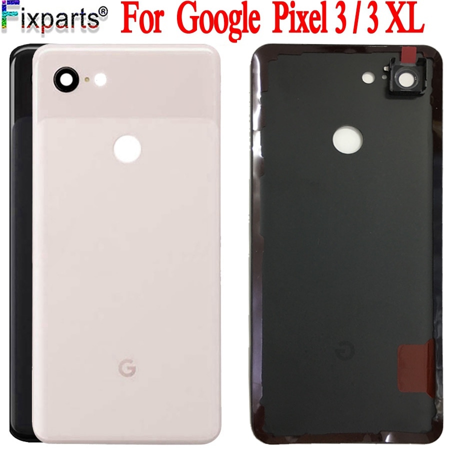 Novo completo para o google pixel 3 xl bateria capa porta traseira habitação caso traseiro para o google pixel 3 voltar bateria porta peças de reposição