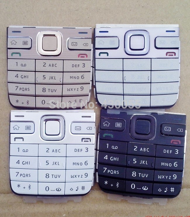 5 sztuk czarny/srebrny/biały/złoty Y nowa obudowa domu Mian funkcja klawiatury Kyeboards przyciski pokrywy skrzynka dla Nokia E52