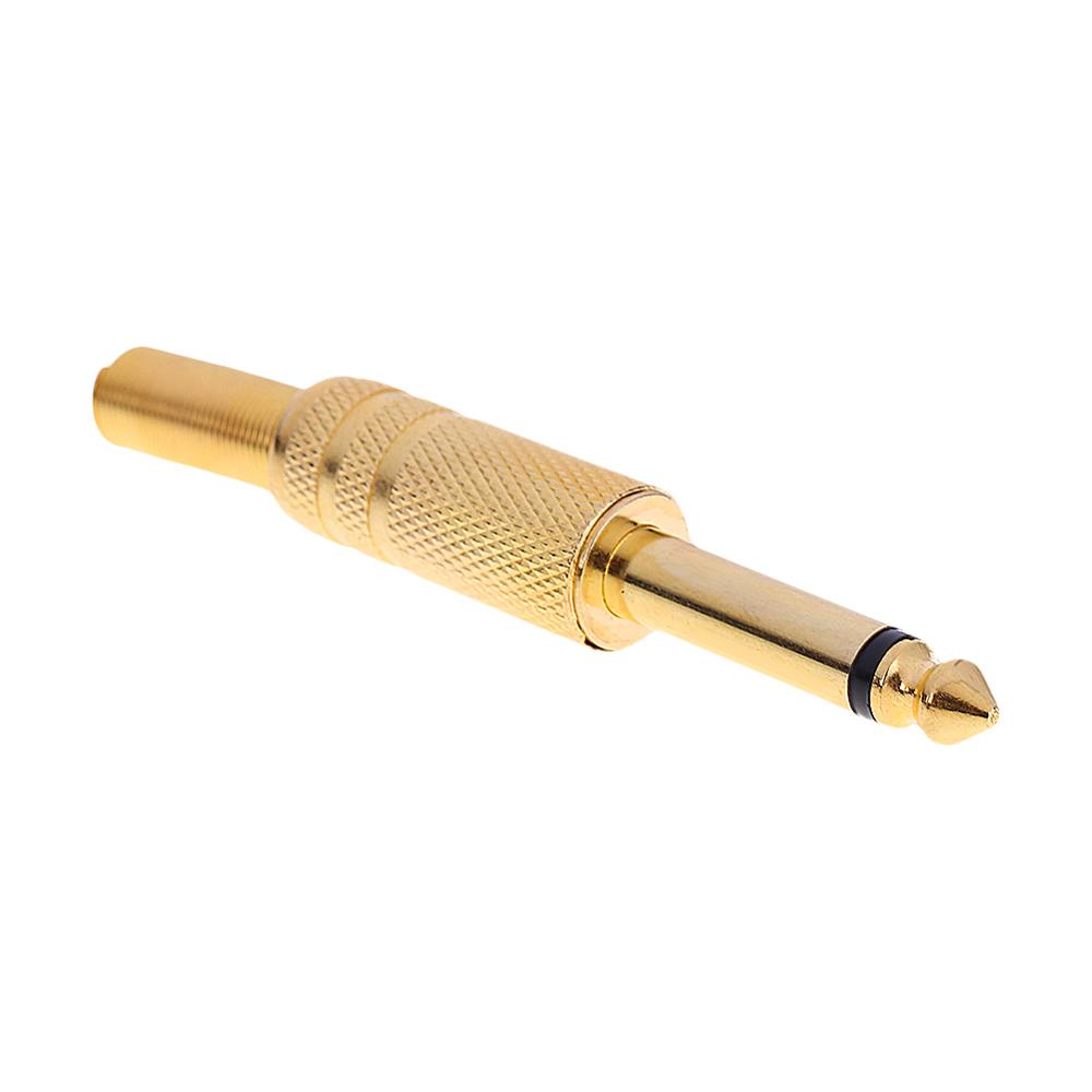6.5 Mm 6.35 Mm 1/4in Mannelijke Mono Plug Adapter Hoofdtelefoon Diy Audio Connectors
