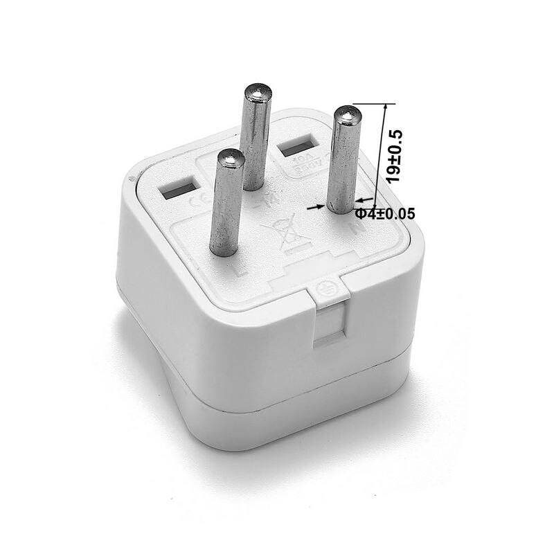 Universal Israe IL Plug Adapter 3 Pin EU Euro AU US UK To Israel Travel Adapter Electric Power Cord Charger Socket Outlet