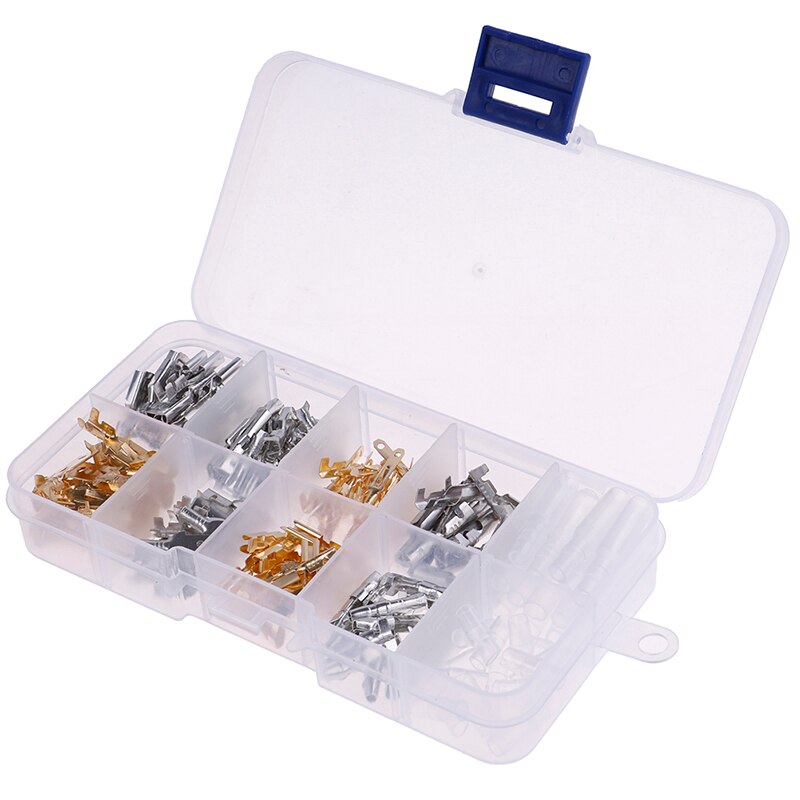 150pcs/Set Male And Female Car Spade Connectors Splice Crimp Wire Terminals Assortment Kit With Insulating Sleeves Kit