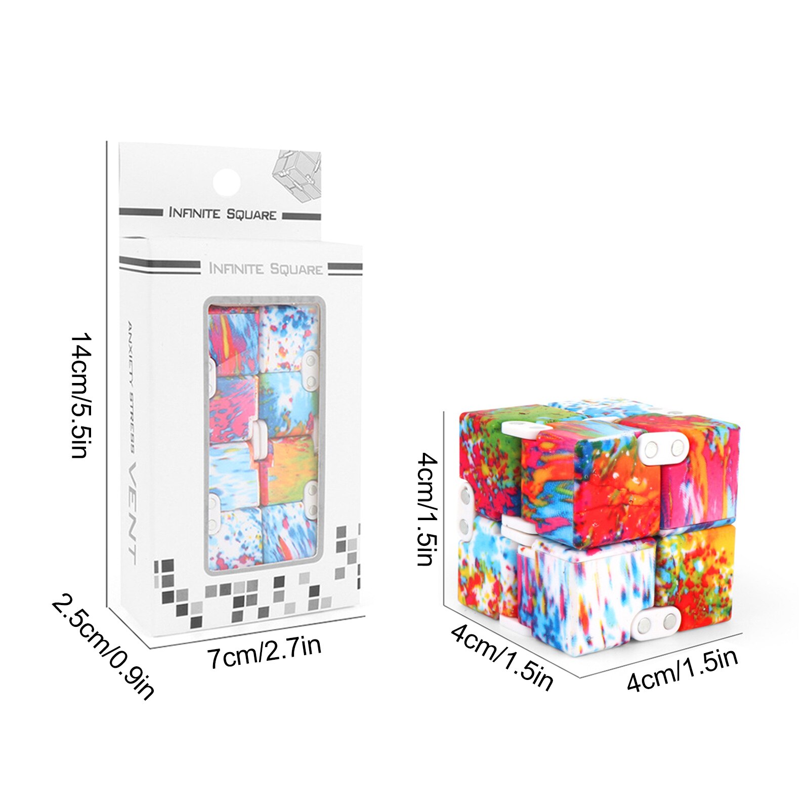 Creatieve Oneindige Cube Novel Unieke Magische Kubus Voor Magische Kubus Kantoor Flip Cubic Puzzel Stop Stress Reliever Autisme Speelgoed