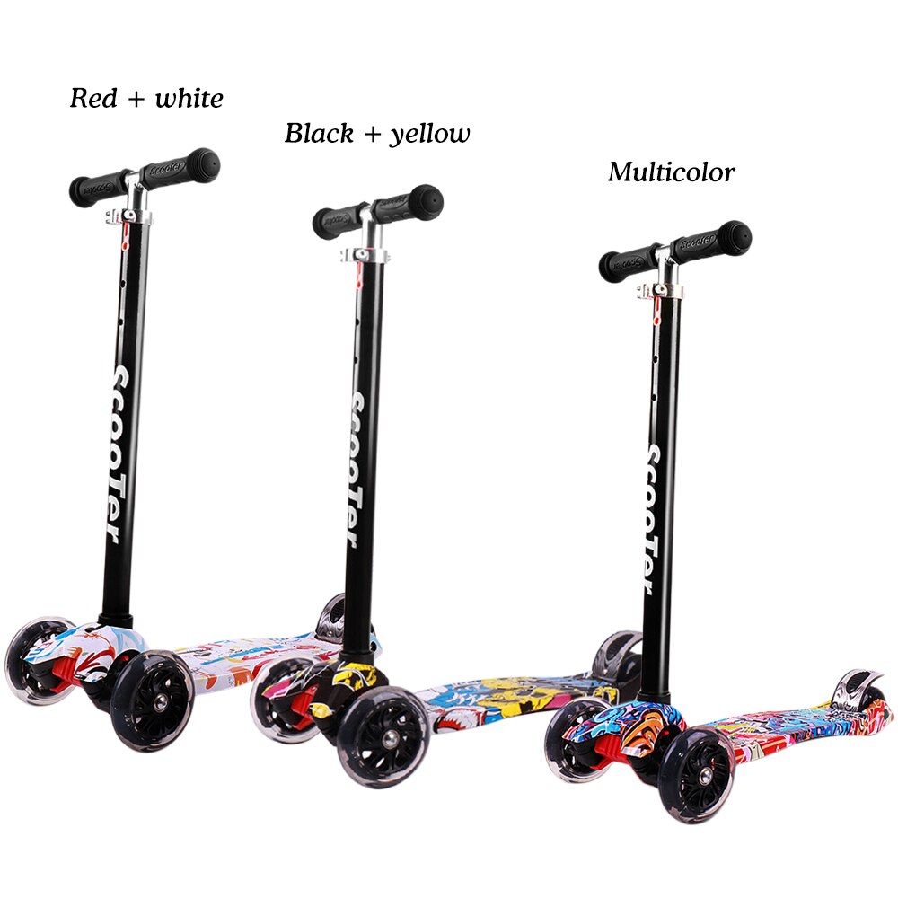 Scooter Voor Kinderen Grote Wielen Scooter Folding Kick Scooter Voor Peuters 3-8 Jaar Met Verstelbare Hoogte Lichtgewicht Scooter
