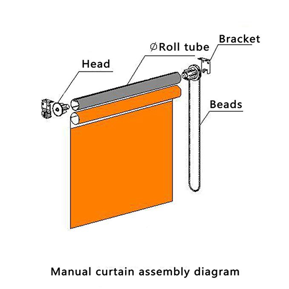 38mm Curtain Roller Blind Shade Metal Core Clutch Bracket Cord Chain Repair kit 1 set