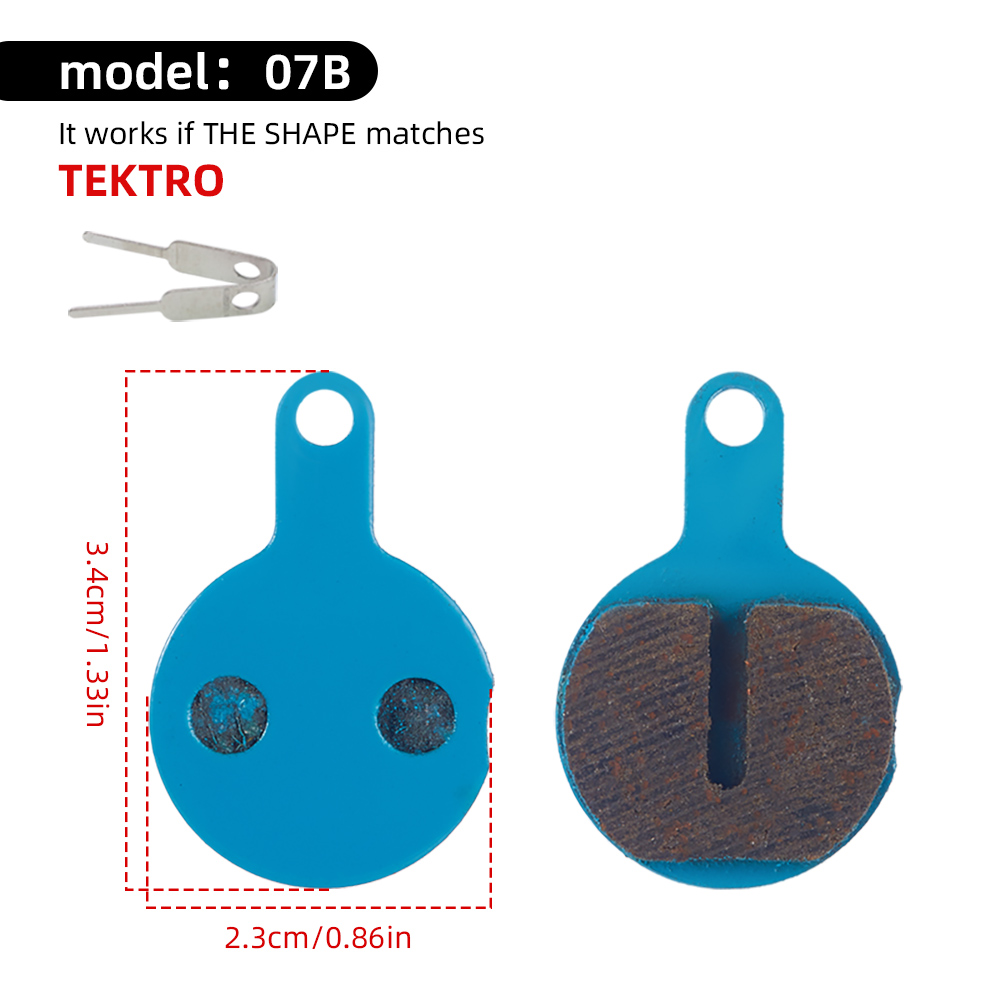 MOTSUV Bicycle Disc Brake Pads MTB Bike BB5 BB7 Pads Wear-resistant Blue Half Metal High Strength Steel Backplate Cycling Parts