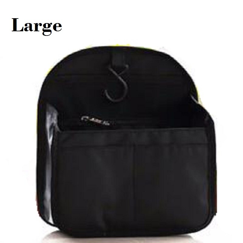 Waterproof Backpack Organizer Insert Ultra-Light Backpack Purse Organizer Bag Organiser Diaper Bag Gadget Organization: Black Large