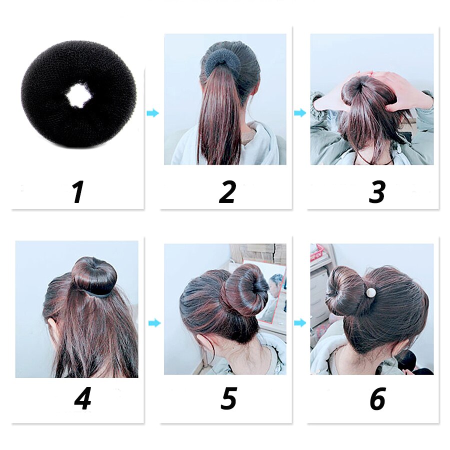 Leeons S/M/L Hair Doughnut Dish Hair Donut Bun Maker Wig Hair Donut Braids Hair Accessories Hair Bun Headband Doughnut Maker