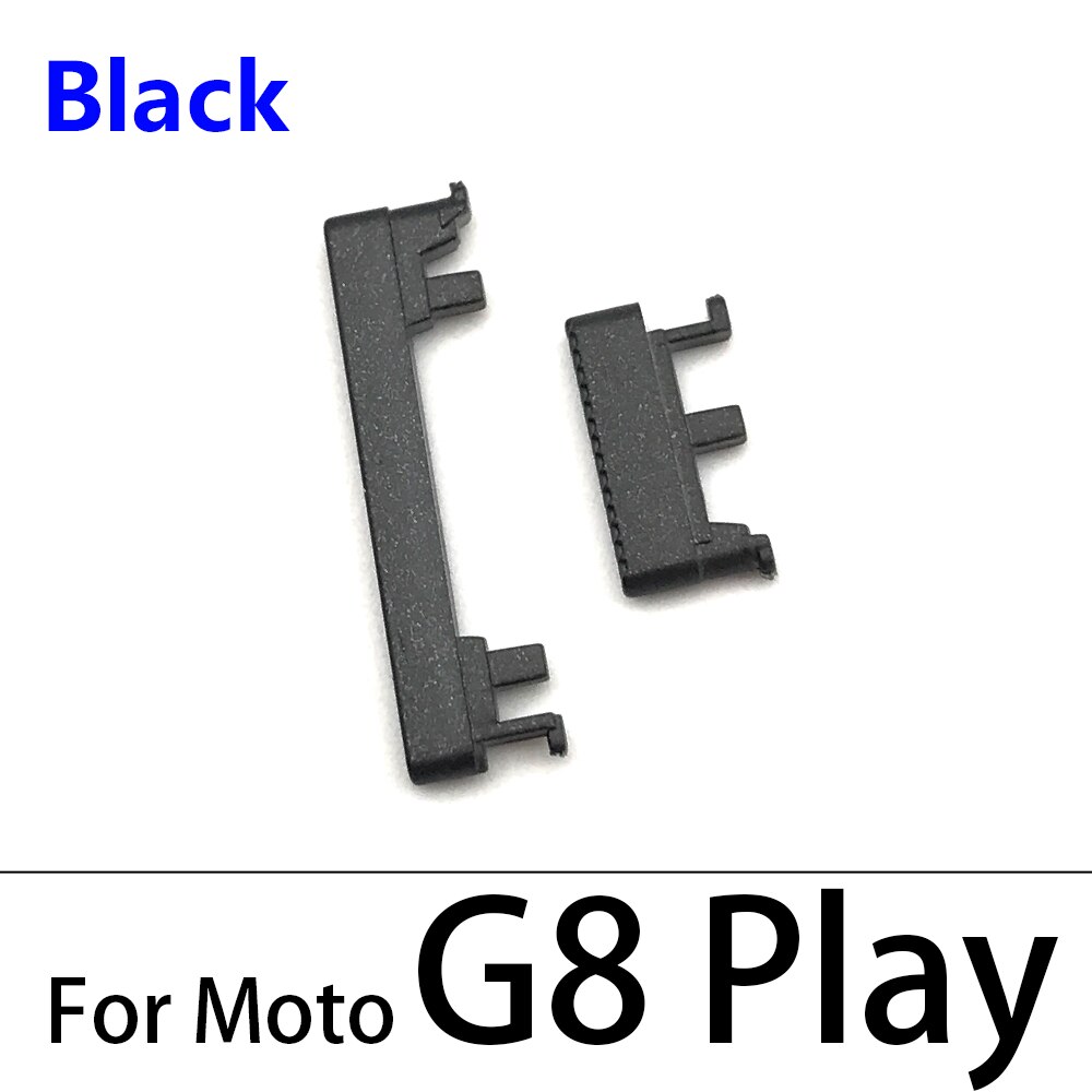 10 Stks/partij, side Power Key + Volume Knop Voor Moto G9 Power G8 Plus G7 Play / G8 Emp Vervangende Onderdelen: G8 Play Black