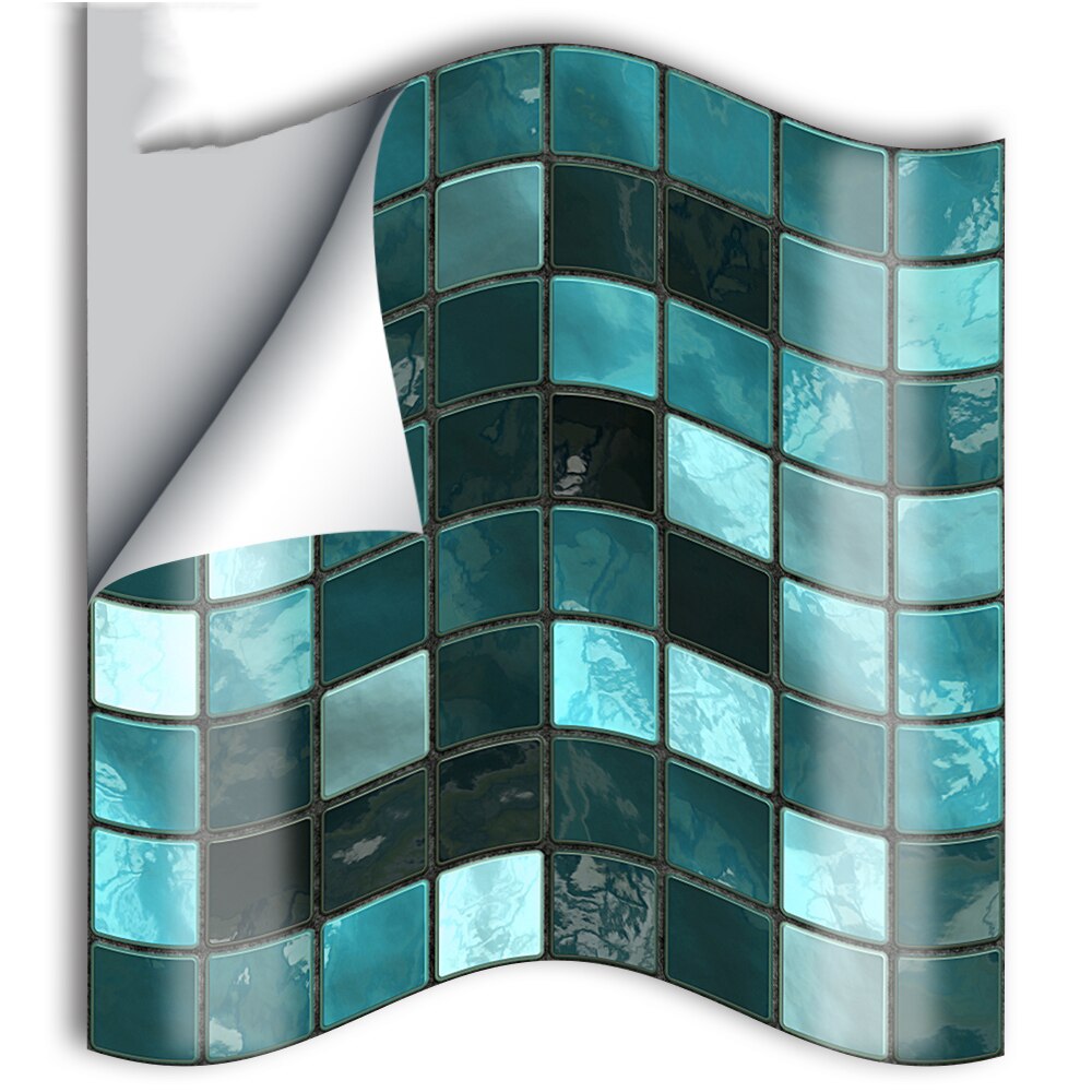 Mosaik kakel väggdekaler retro självhäftande vattentät stänkskydd gör det själv kök badrum hem väggdekaler vinyl 3d