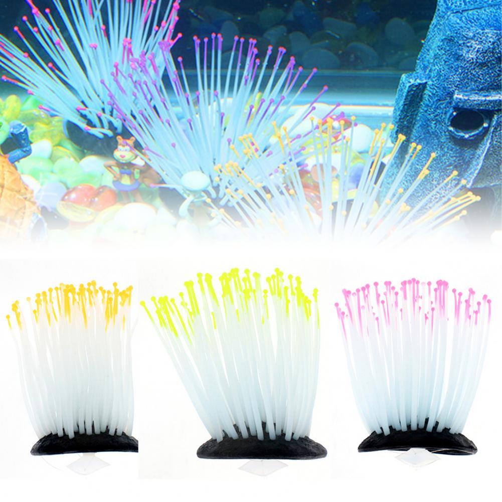 Fish Tank Landscaping Luminous Sea Artificial Plant Aquarium Decor Unique Simulation Plant Soft Decoration Small Ornaments