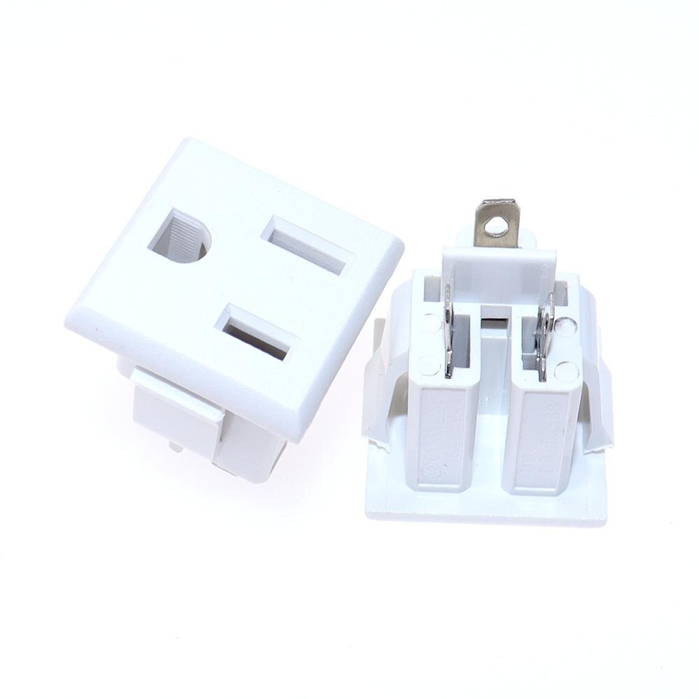 10PCS Chassis Female 3PIN AC US Nema 5-15R Inline Socket Plug Adapter Industrial Power Connector Power Supply Output Outlet