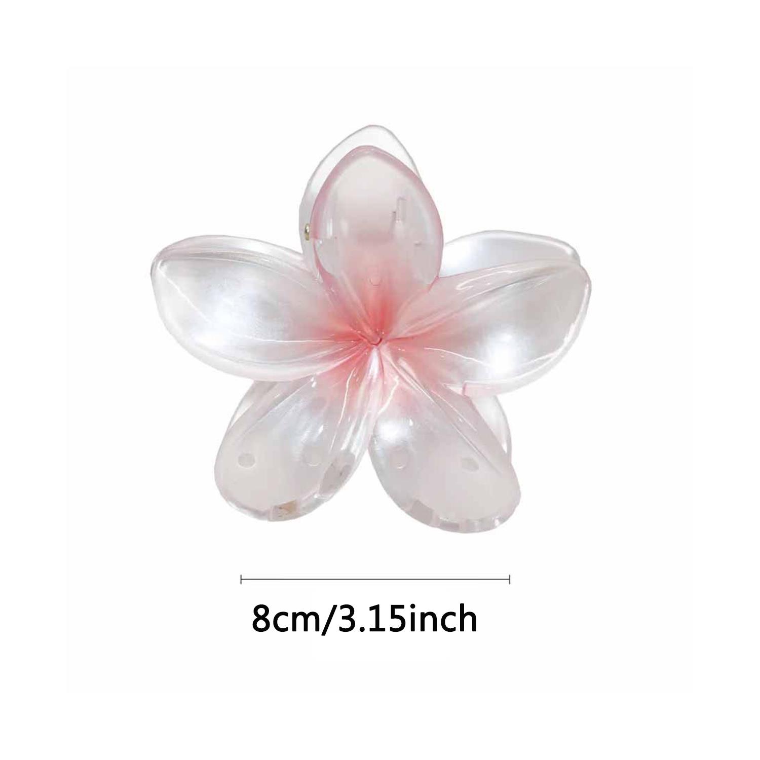 Bohemia Style Flower Hair Claws para mulheres, Crab Clamp, presilhas, gradiente hairpin, grampos de cabelo, praia havaiana, acessórios para meninas