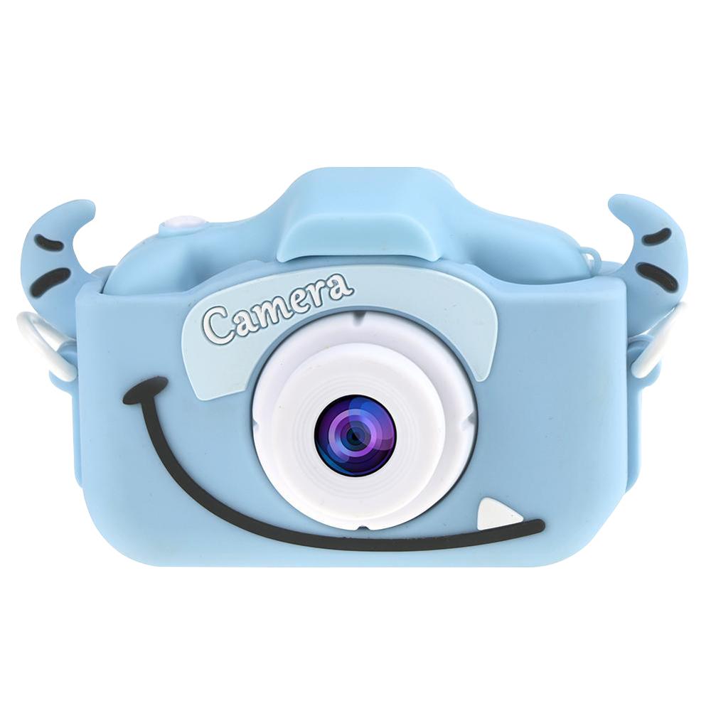 X5 2.0 tommer skærm børnekamera mini digital 20mp foto børnekamera med 600 mah polymer lithium batteri legetøj: Blå