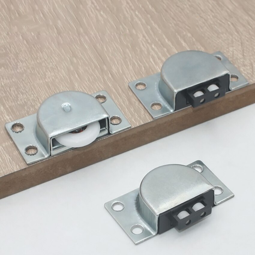 1 Juego de rodillos de rodamiento de puerta corredera de acero inoxidable, ruedas, muebles para el hogar, armario, puerta, polea, accesorio de Hardware