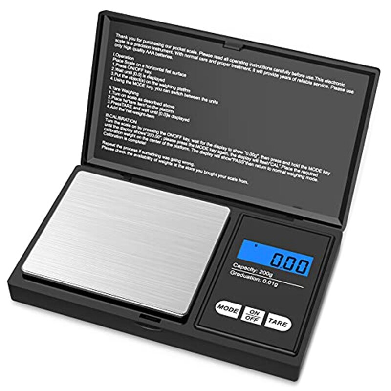 Digital Pocket Scale Digital Food Kitchen Scale Weight In Grams And Ounces Suitable For Jewelry Powder Herbs Spices: Default Title