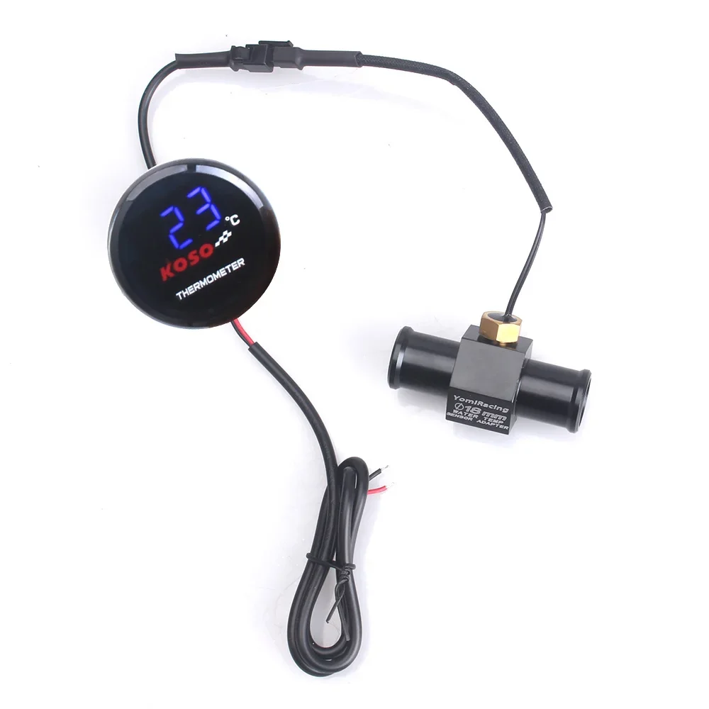 Universal- Motorrad Thermometer Instrumente Wasser Temp Temperatur Digital Anzeige Meter Messgerät Sensor Adapter Für KOSO