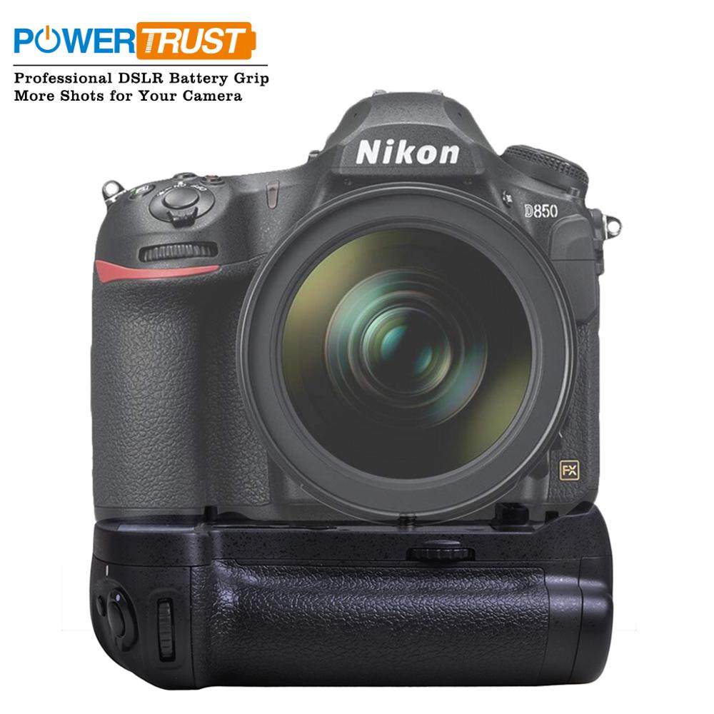 Powertrust-empuñadura Vertical para batería de MB-D18, accesorio compatible con cámaras DSLR Nikon D850, MB-D18, funciona con batería AA de EN-EL15a o 8X, EN-EL15