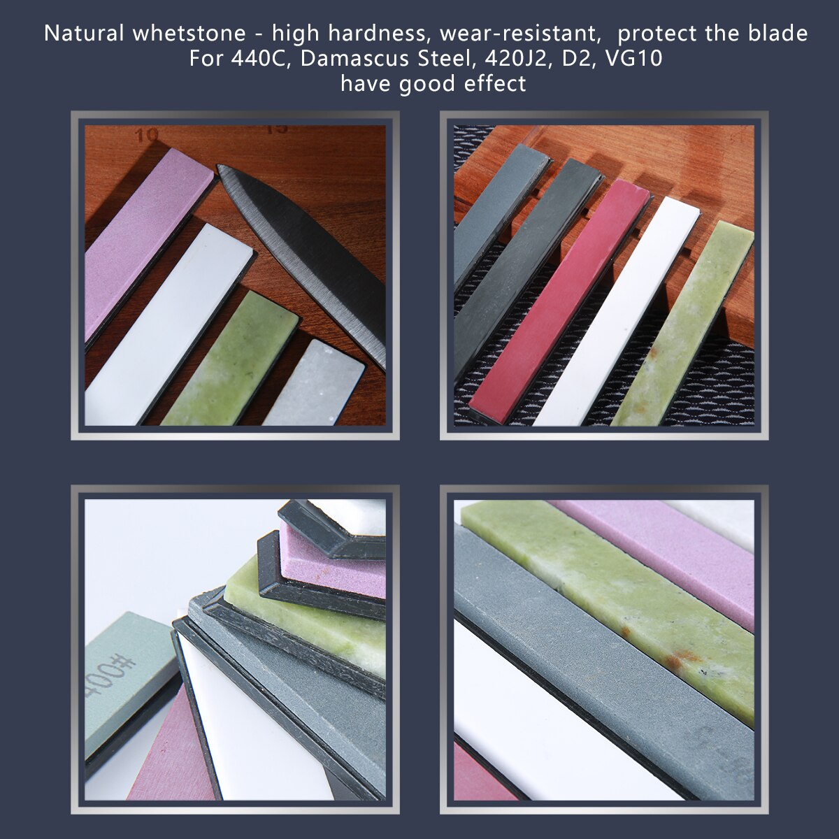 Fixed angle Knife Sharpener whetstone sets 240# 400# 800# 1500# 3000# 6000# 8000# 10000#