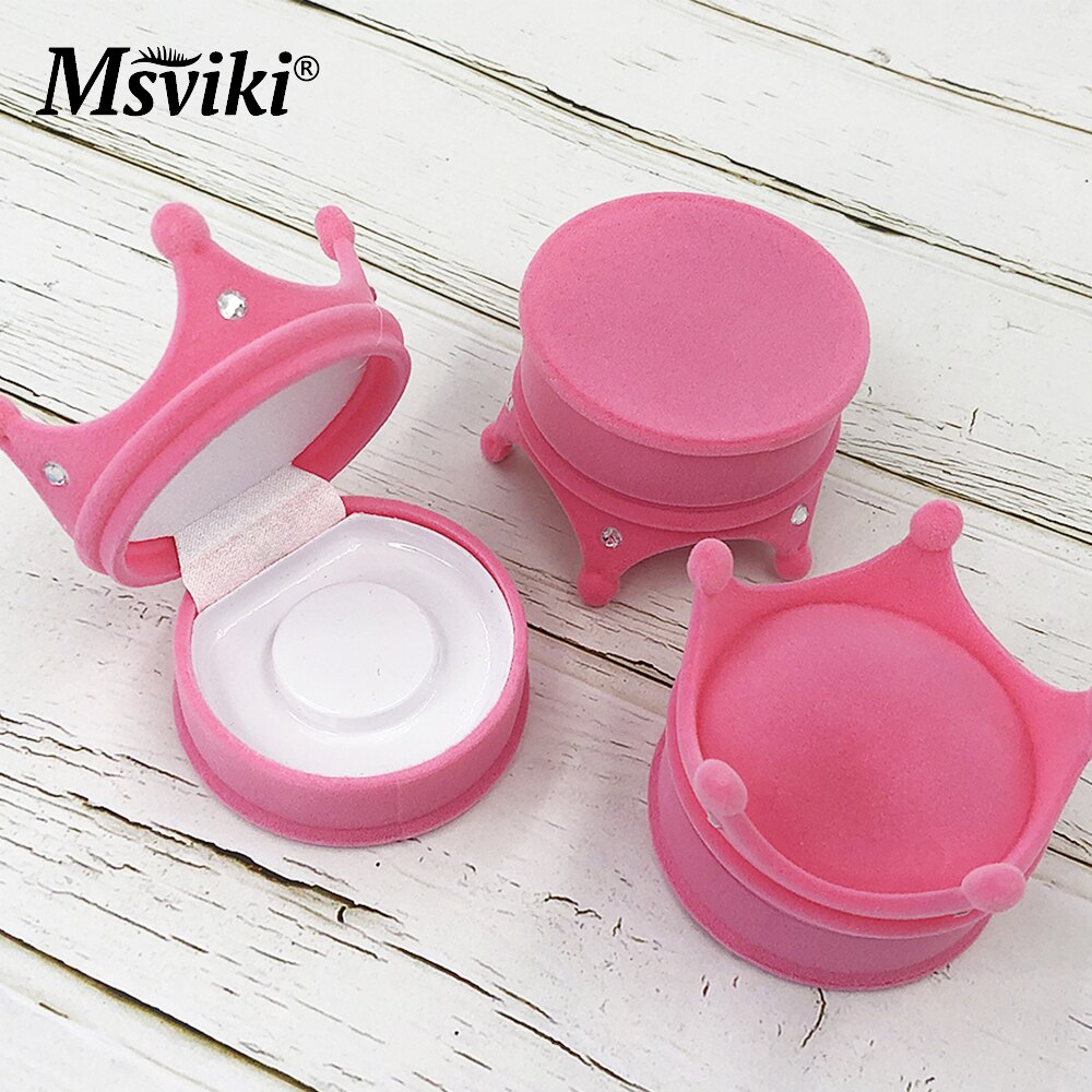 Mink Eyelashes Packaging Boxes Luxury 5D Mink Lashes Crown Case Beauty 3D False Eyelash Extension Box Vendors Makeup