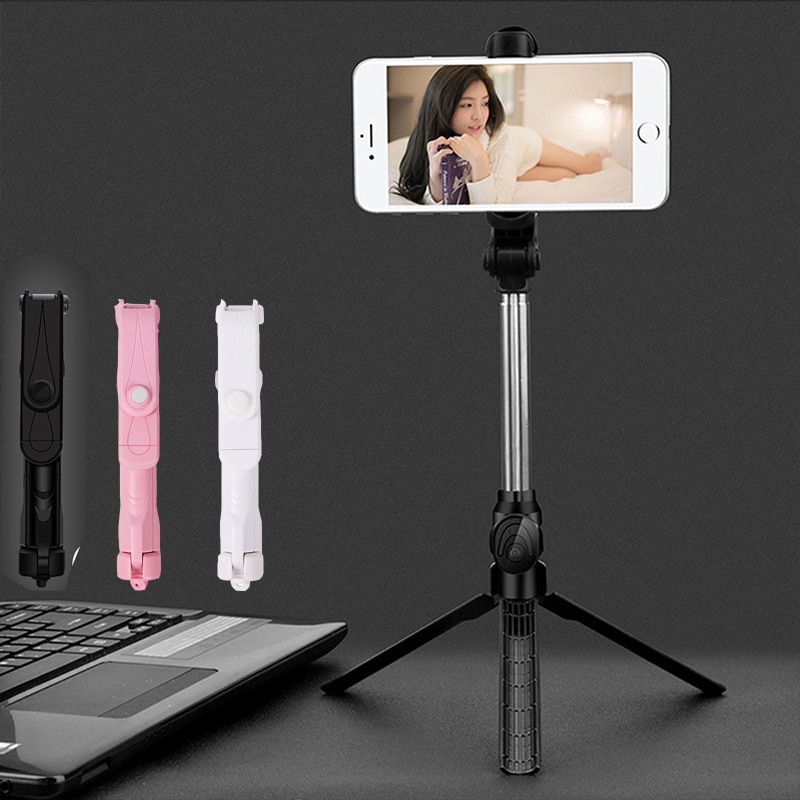 XT10 Palo Selfie 4 In 1 Wireless Bluetooth Selfie Stick Foldable Monopod Handheld Stick for Iphone 8 7 Xs 11 Huawei Selfi Stick