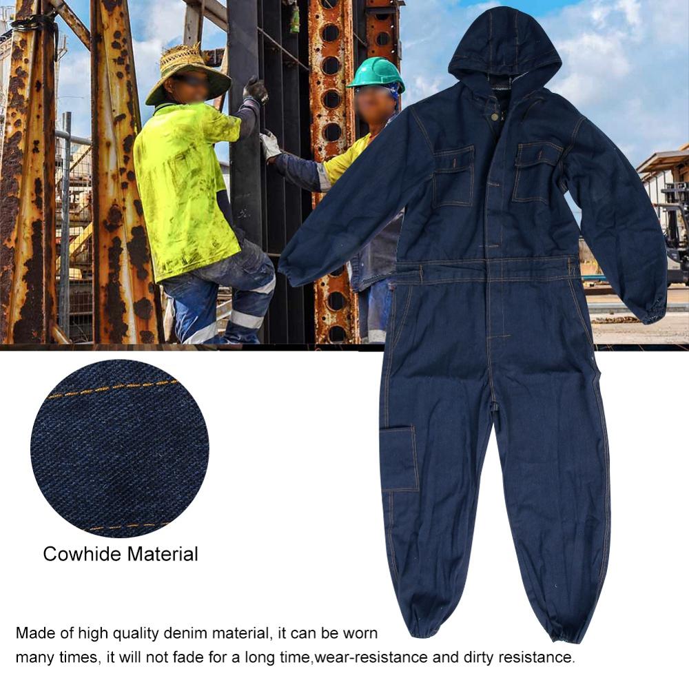 Denim Overall Elektrische Lassen Pak Labor Kleding Auto Reparateur Werkkleding Fit Voor 170/175/180/185/190Cm
