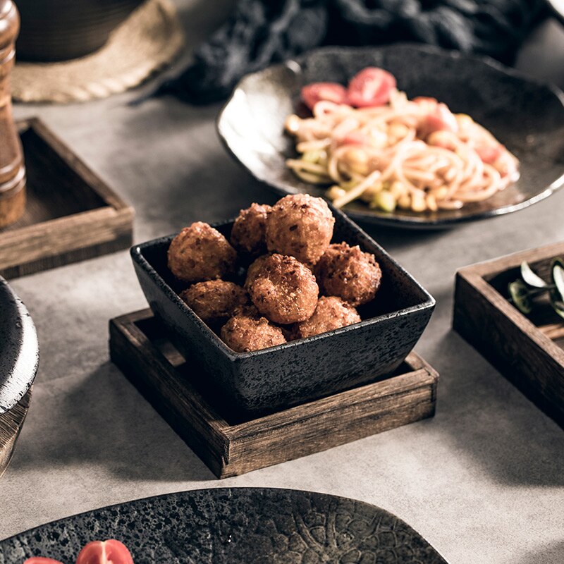 Japanese Style Plate Set Microwaveable Dinner Salad Ceramic Restaurant Plate Aesthetic Food Pratos De Jantar Tableware GTJ50