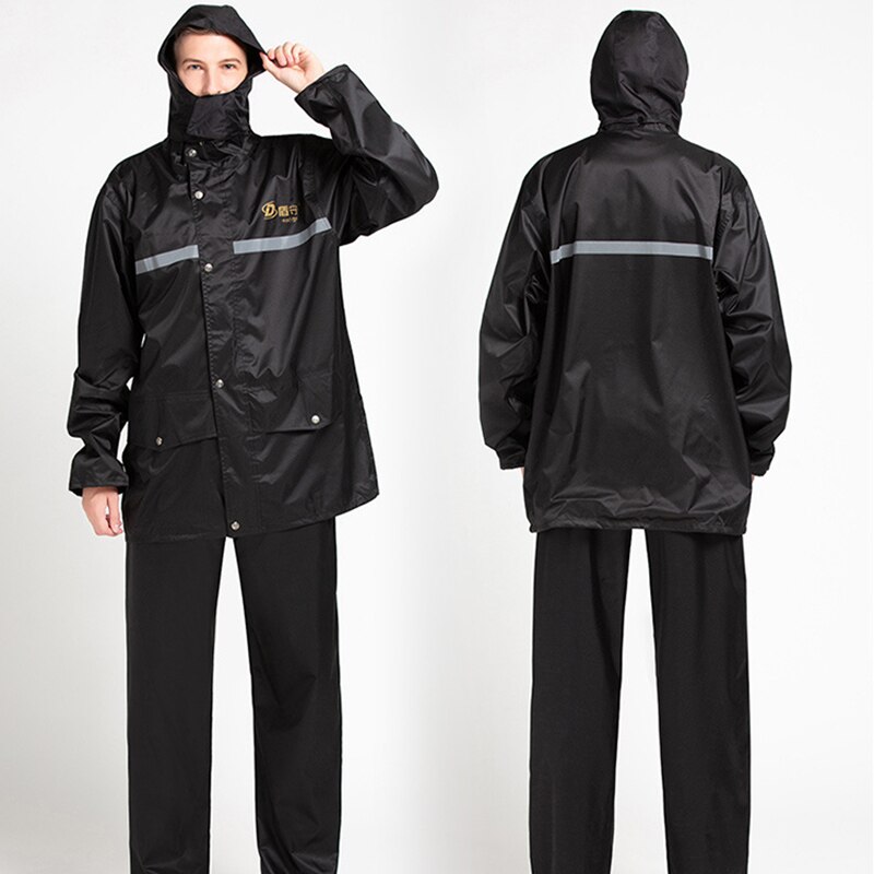 Tourist Cycling Poncho Motorcycle Raincoat Man Waterproof Raincoat Camping Supplies Rain Jacket Chubasquero Mujer Rain Gear: XL