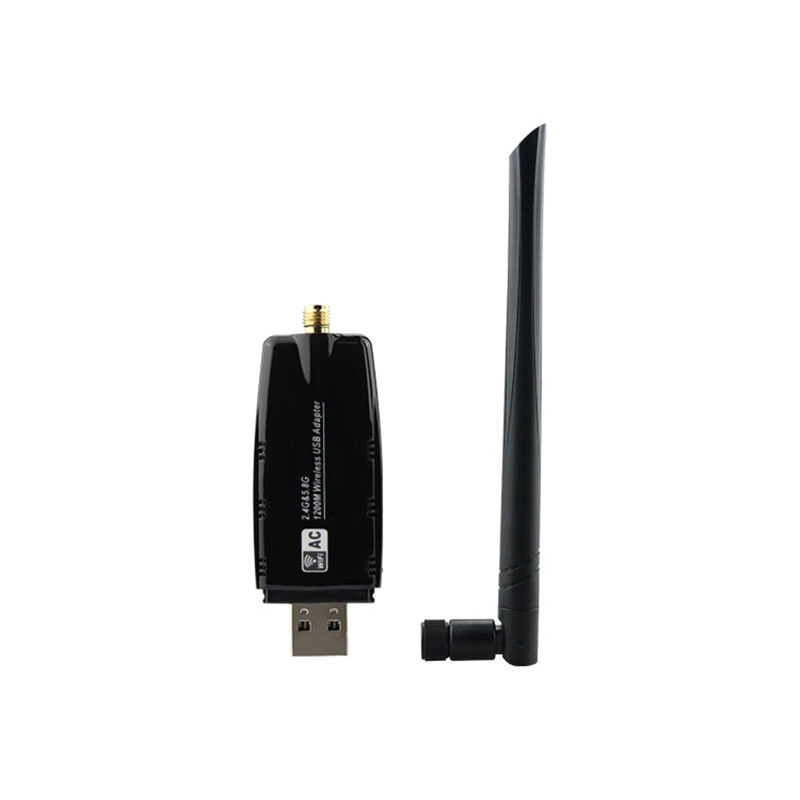 USB Wifi Adapter 1200Mbps USB 3,0 PC Wi-Fi Adapter Lan Wifi Dongle AC Wifi Empfänger mit Antenne für Laptop Schreibtisch