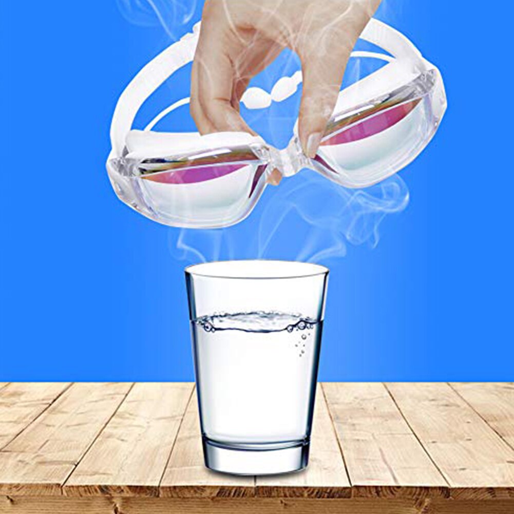 Zwembril Zwemmen Oordopjes Professionele Waterdichte Bril Hd Anti-Fog Uv Siliconen Bril Galvaniseren Clear Bril