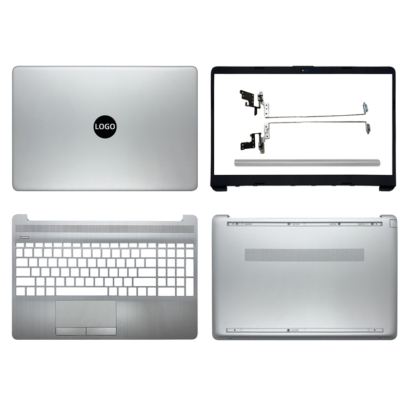 For HP 15S-DU 15-DY 15-DR 15-DW TPN-C139 15S-GR 15-GW TPN-C151 LCD Back Cover/Front Bezel/Palmrest/Bottom Base/Hinges Shell