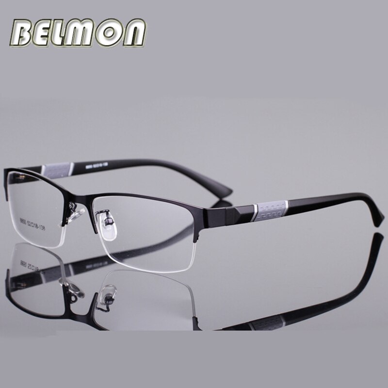 Belmon Brilmontuur Mannen Brillen Koreaanse Nerd Computer Recept Optische Voor Mannelijke Eyewear Clear Lens Bril Frame RS077