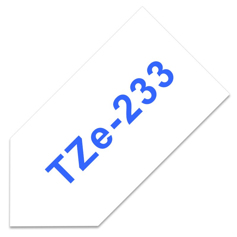 TZe-231 Label Tapes for Brother P-touch 12mm Tape 1PCS TZe 231 Black on White tze Tape Compatible for Brother PTH100 PTD210: blue on white