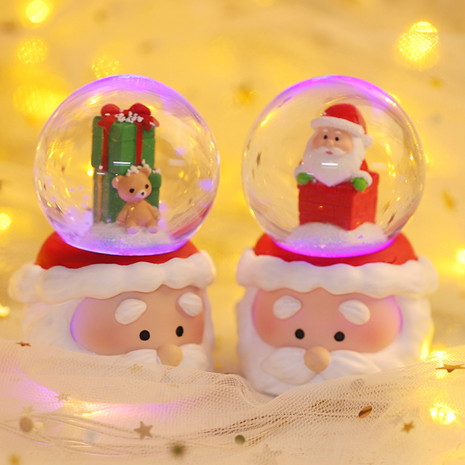 Weihnachten Kristallkugel Beleuchtung Weihnachten Schneekugel Ornament das Erntedankfest Weihnachtsgeschenk Weihnachten Heimat Sekretariat Schreibtisch Dekoration