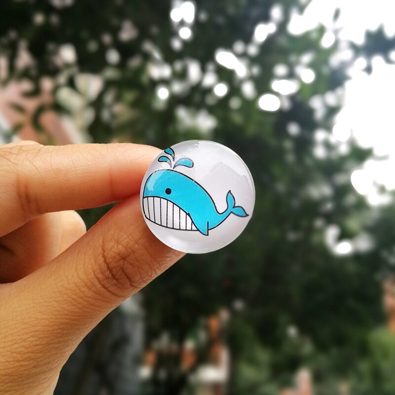 Nengdou S36 Walvis Pictogrammen Cartoon Badges Glas Broche Harajuku Accessoires Voor Kids Oceaan Dier Rugzak Pictogrammen Kawaii Pin Voor Jongen