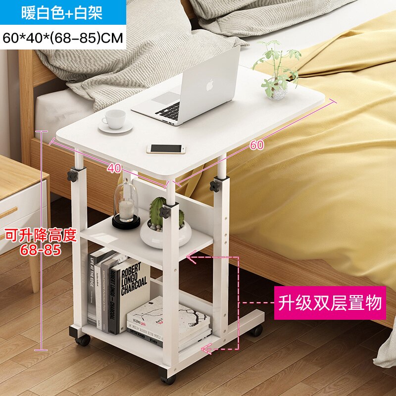 Small table on bed desk bedside: L60 W40 cm