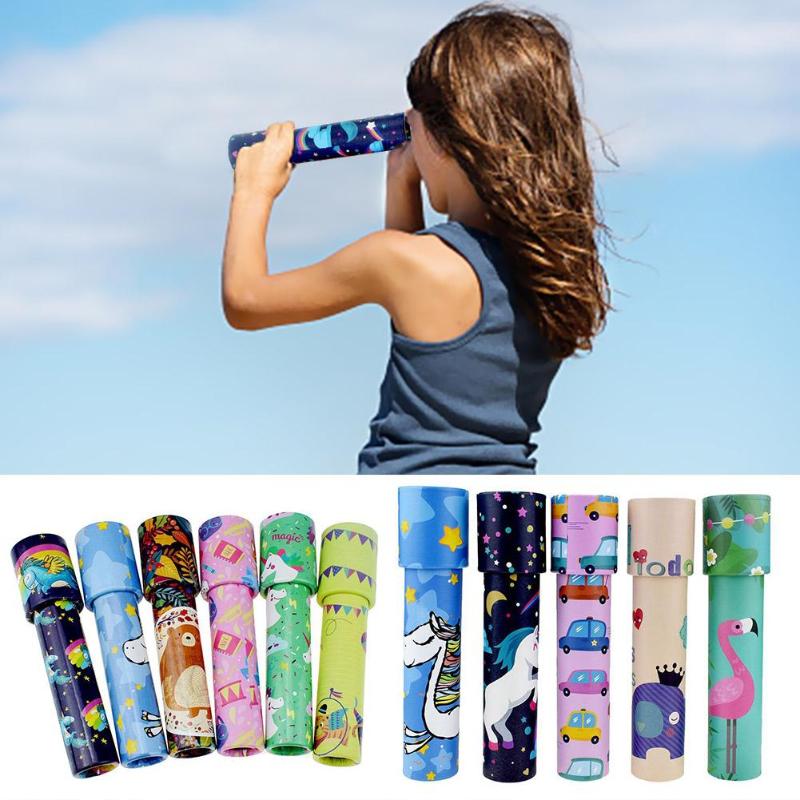 15/20cm Kaleidoscopes Kids Toys Scalable Extended Rotation Adjustable Kaleidoscope Fancy Color World Educational Toys For Child